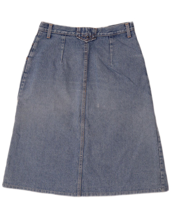 Yuma Womens High Waist Denim Skirt IT 48 XL W32  Blue Cotton