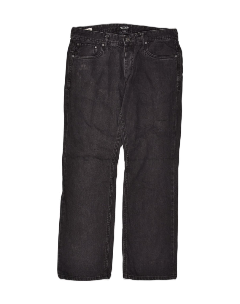 JACK & JONES Mens Straight Jeans W36 L32  Black Cotton | Vintage Jack & Jones | Thrift | Second-Hand Jack & Jones | Used Clothing | Messina Hembry 