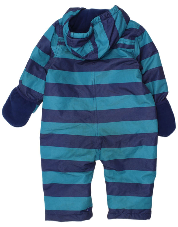 Joules Baby Boys Jumpsuit 9-12 Months  Blue Striped Polyester Winter