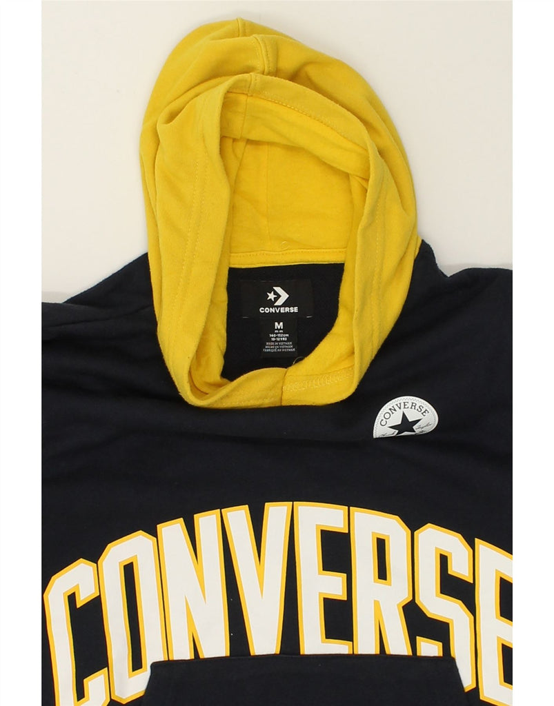 CONVERSE Boys Graphic Hoodie Jumper 10-11 Years Medium Multicoloured | Vintage Converse | Thrift | Second-Hand Converse | Used Clothing | Messina Hembry 