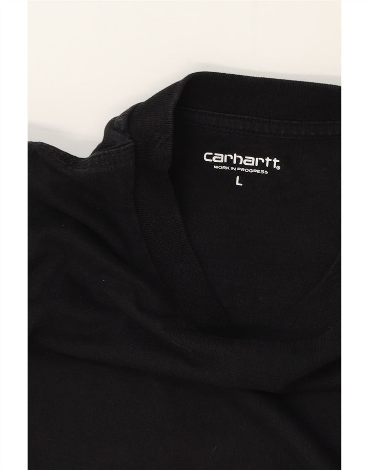 Carhartt Mens T-Shirt Top Large Black