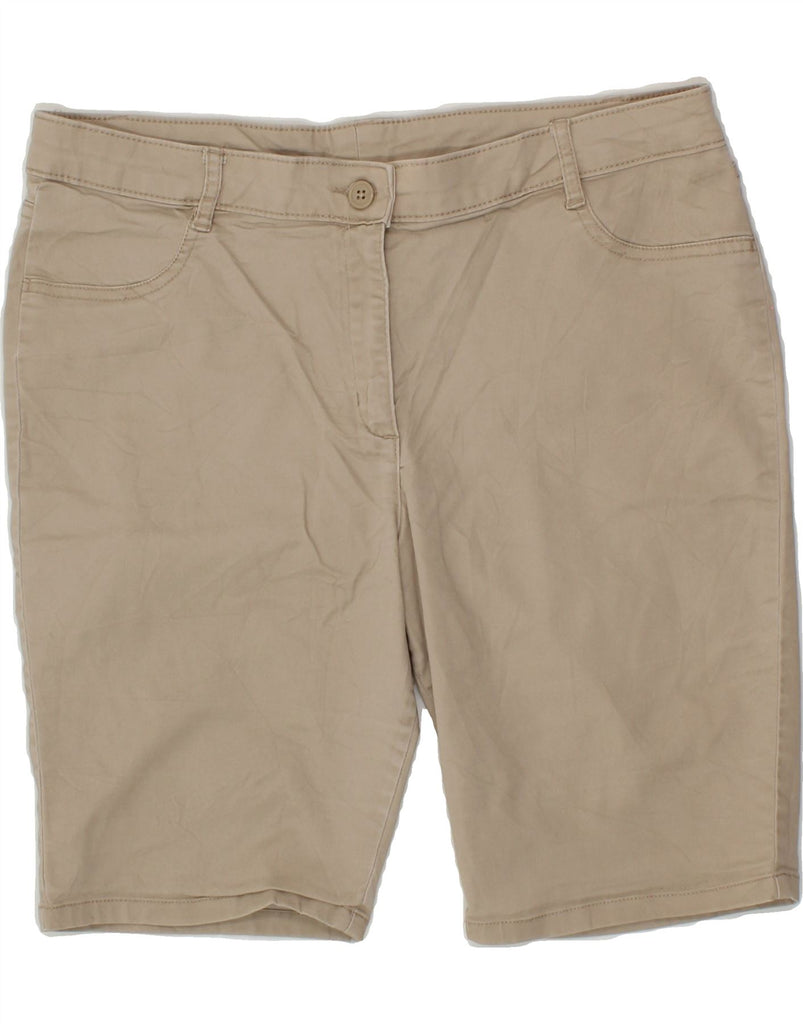 IZOD Girls Bermuda Shorts 14-15 Years W34  Beige Cotton Vintage Izod and Second-Hand Izod from Messina Hembry 