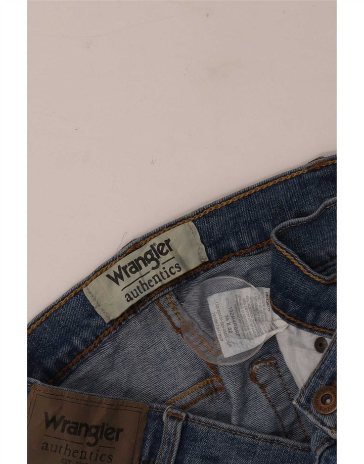Wrangler Mens Straight Jeans W36 L32 Blue Cotton