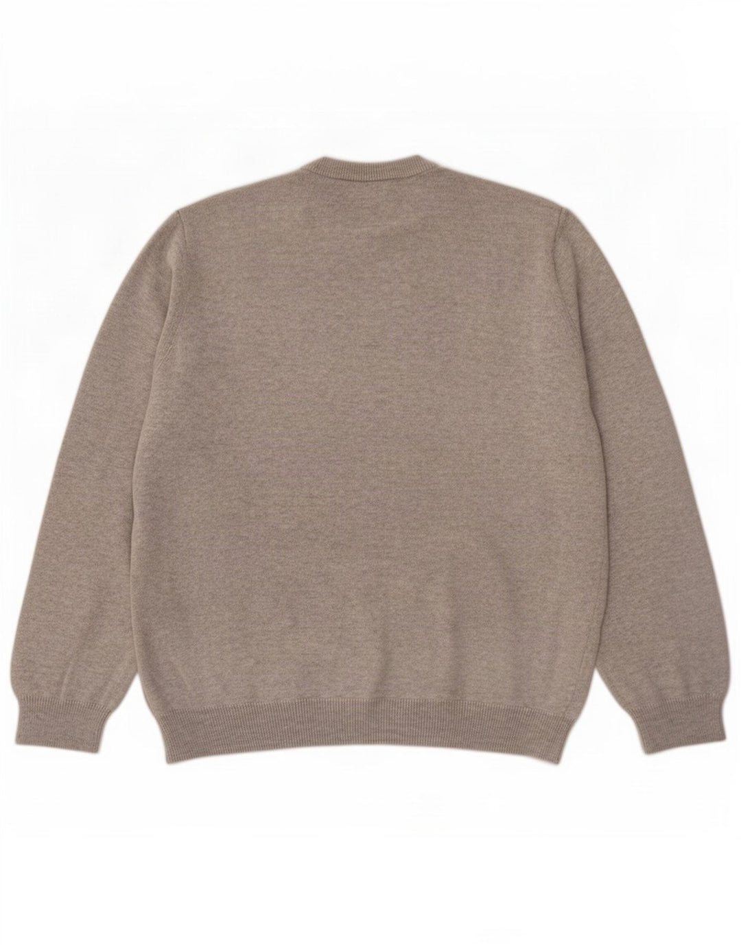 Marks & Spencer Mens V-Neck Jumper Sweater Large Grey Flecked Cotton