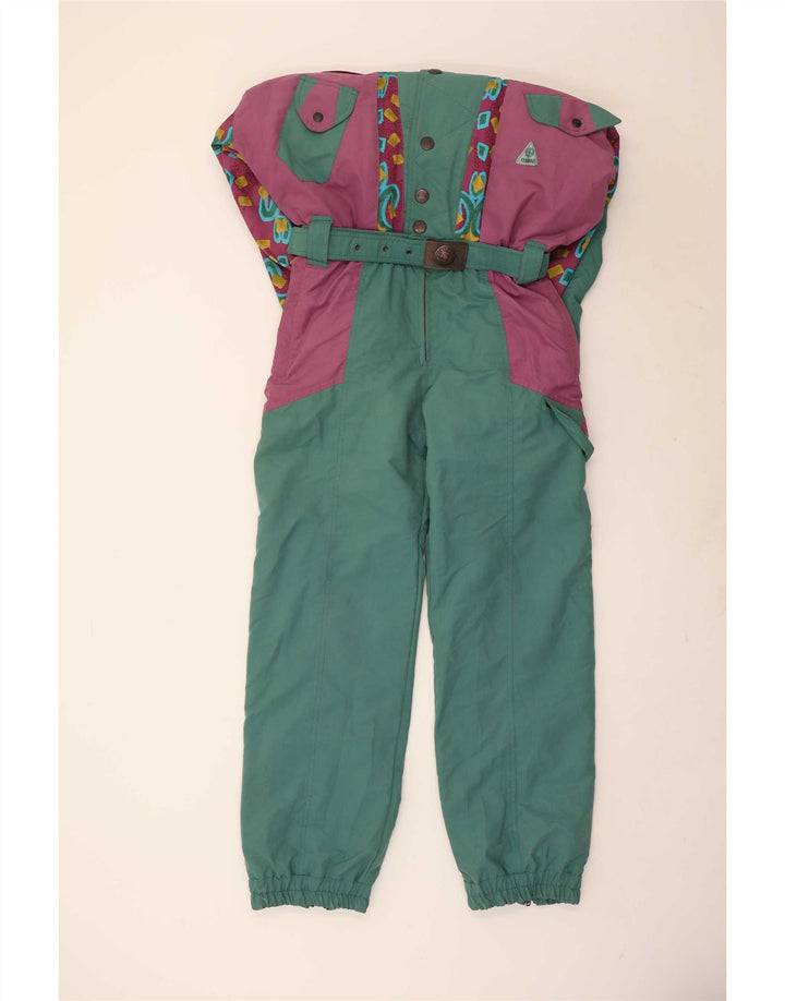 Colmar Mens Ski Jumpsuit IT 48 Medium Green Colourblock