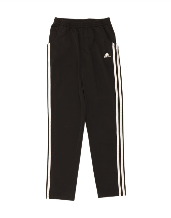 ADIDAS Boys Tracksuit Trousers 13-14 Years Large Black Polyester Vintage Adidas and Second-Hand Adidas from Messina Hembry 