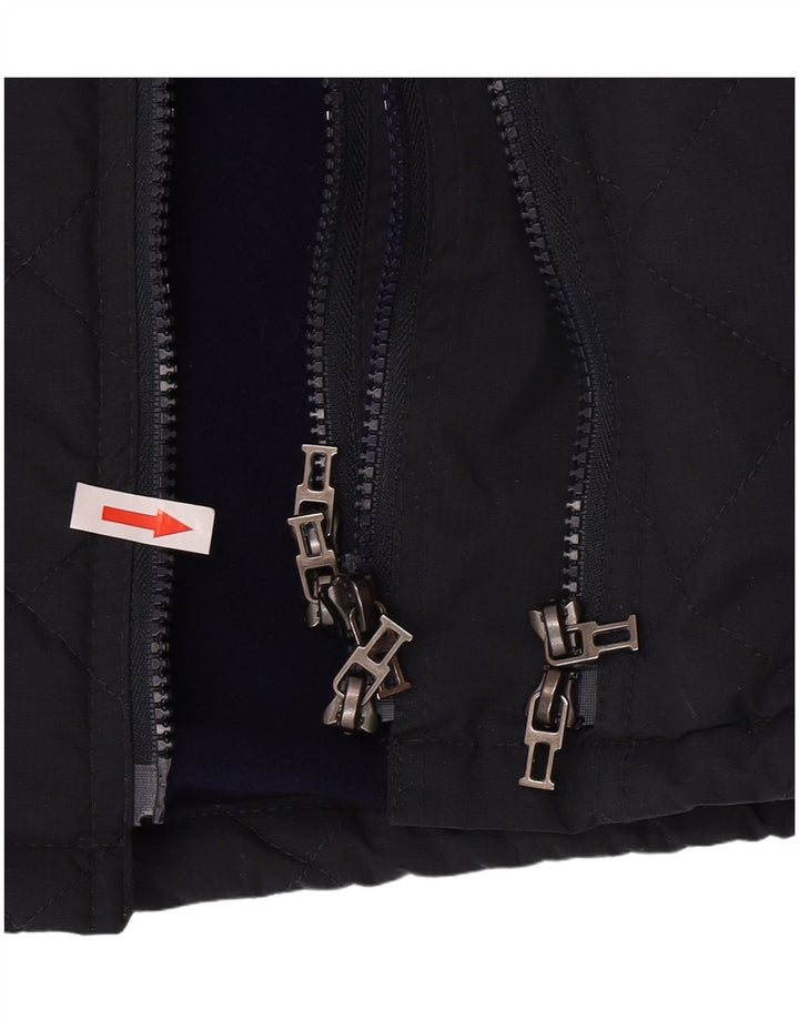 Superdry Mens Padded Jacket UK 38 Medium Navy Blue Nylon