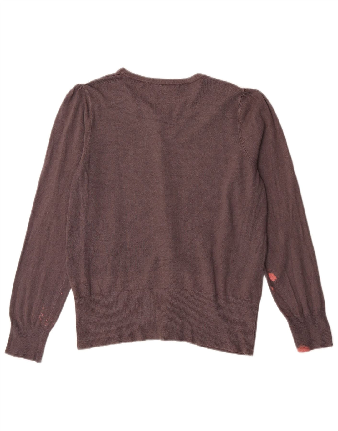 Marks & Spencer Womens Cardigan Sweater UK 12 Medium Grey Viscose