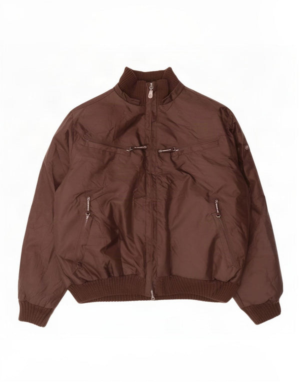 Vintage Mens Padded Jacket UK 42 XL Brown Polyester