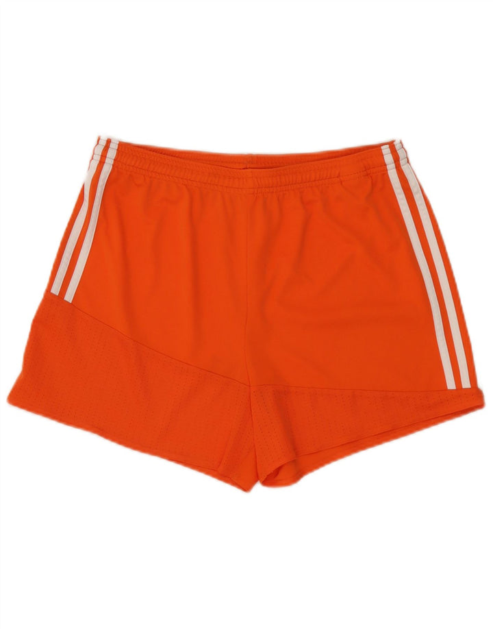Adidas Womens Climacool Sport Shorts UK 12/14 Medium  Orange Polyester