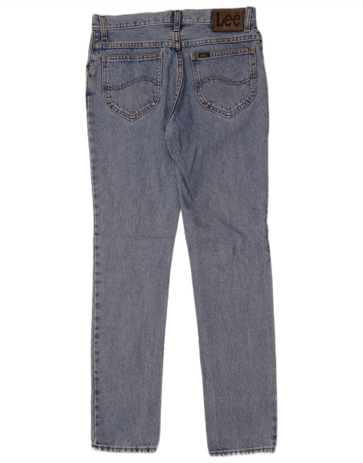 Lee Womens Harlem Straight Jeans US 12 Large W30 L32 Blue Cotton