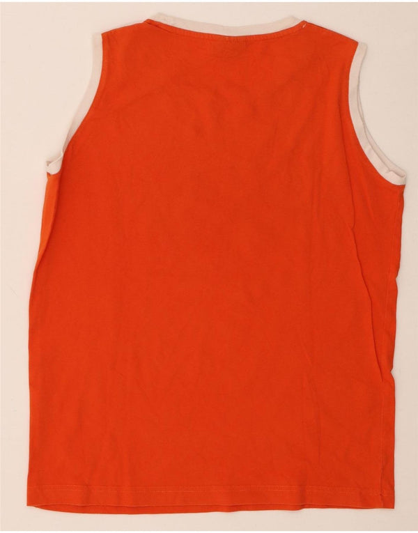 Champion Boys Graphic Vest Top 13-14 Years XL Orange Colourblock Cotton