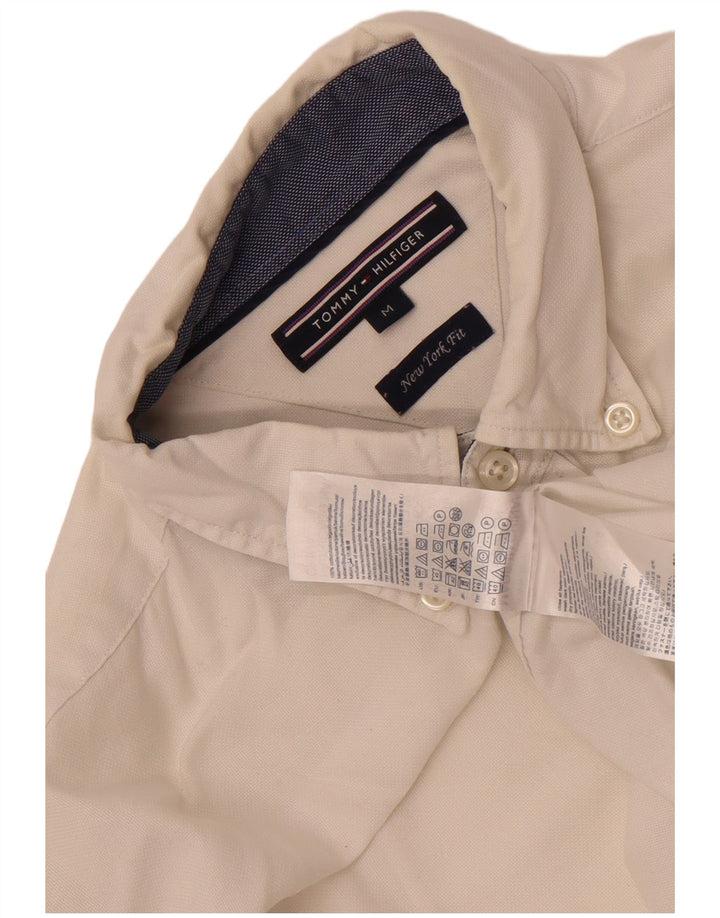 Tommy Hilfiger Mens New York Fit Shirt Medium White Cotton