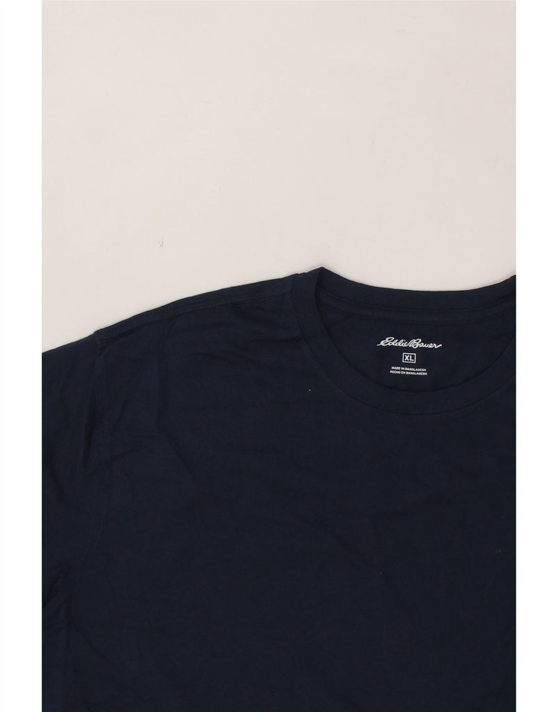EDDIE BAUER Mens T-Shirt Top XL Navy Blue Cotton Vintage Eddie Bauer and Second-Hand Eddie Bauer from Messina Hembry 
