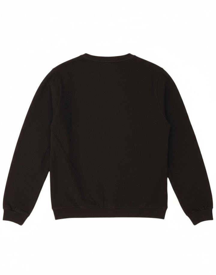 LEVI'S Womens Graphic Sweatshirt Jumper UK 16 Large Black Cotton