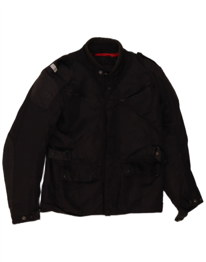 Suomy Mens Graphic Racer Jacket IT 52 XL Black Nylon