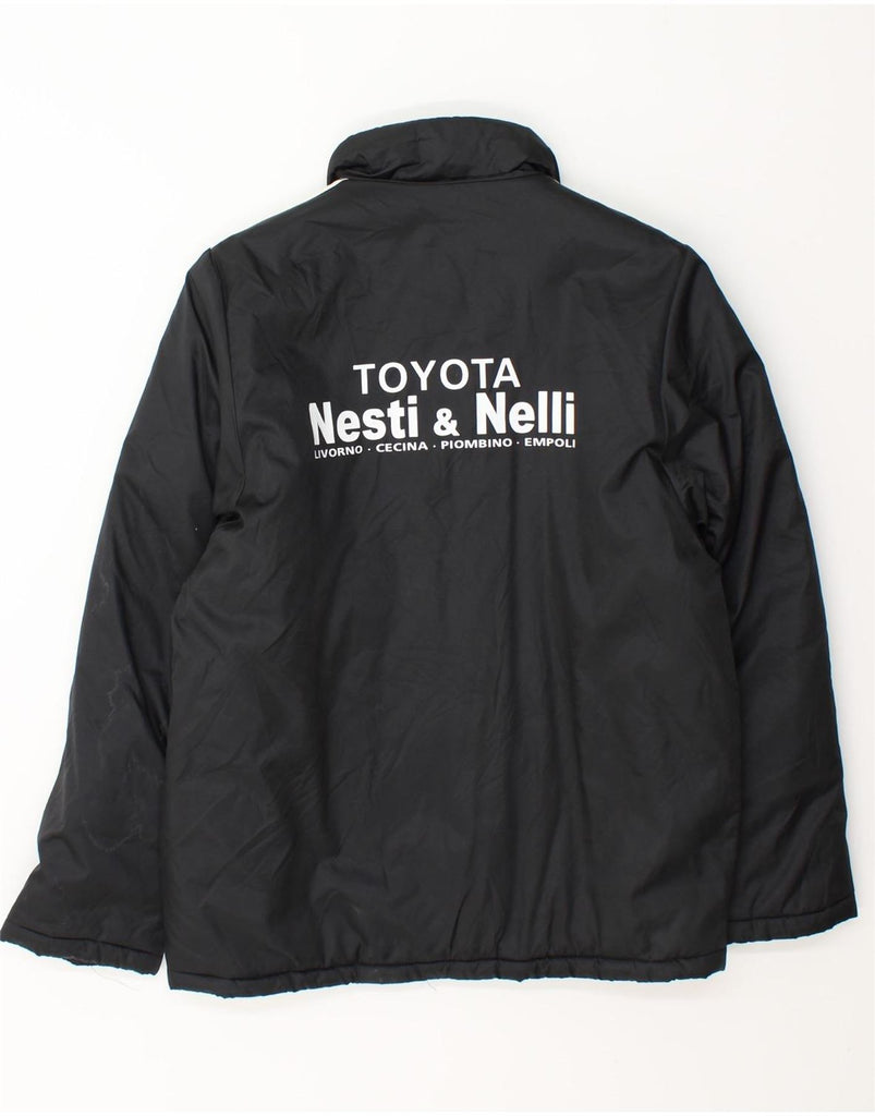 ADIDAS Boys Graphic Padded Jacket 11-12 Years Black Polyester Vintage Adidas and Second-Hand Adidas from Messina Hembry 