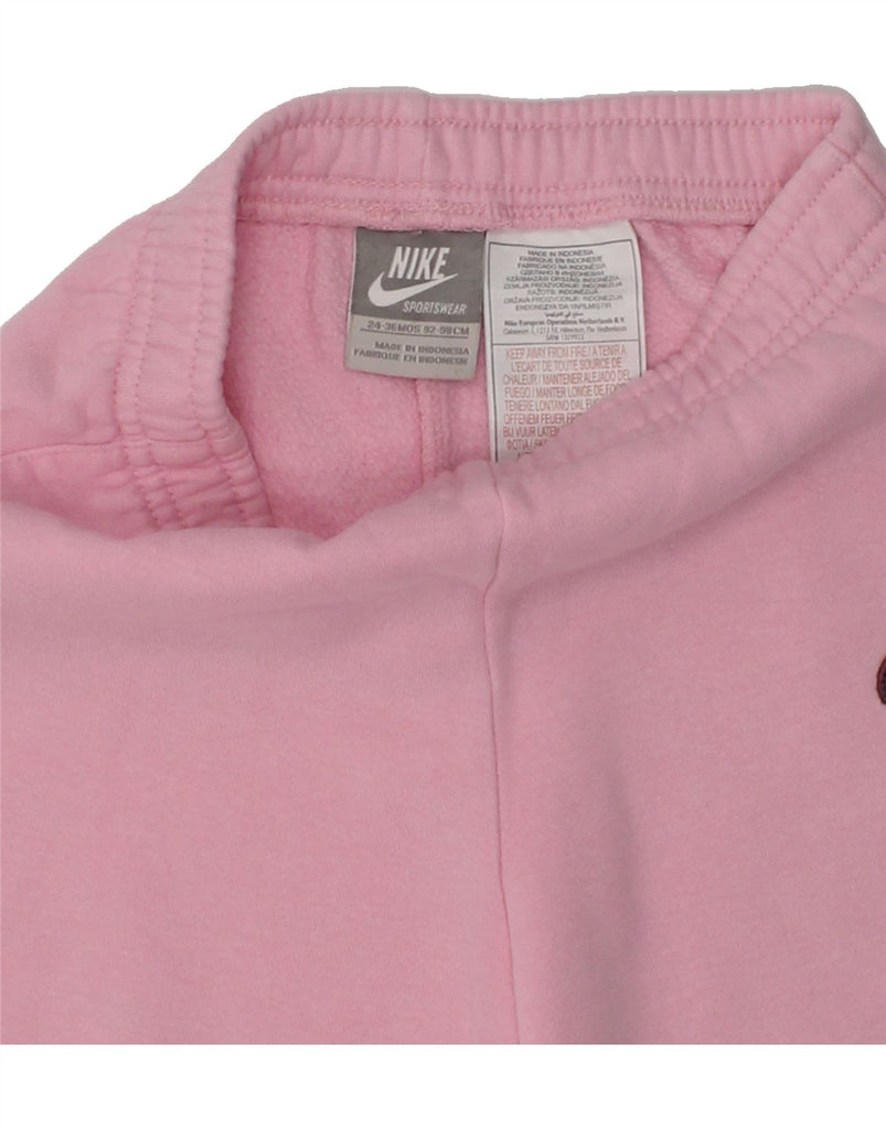 NIKE Girls Tracksuit Trousers Joggers 2-3 Years Pink Cotton | Vintage Nike | Thrift | Second-Hand Nike | Used Clothing | Messina Hembry 