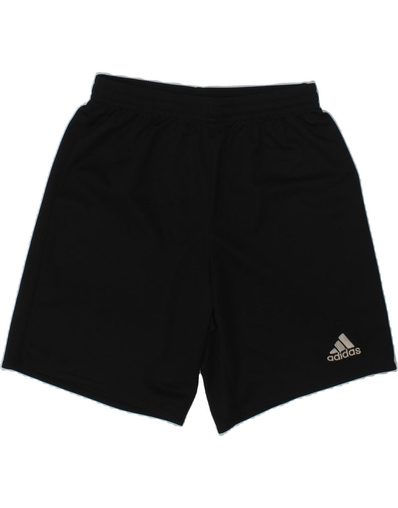 ADIDAS Boys Climalite Sport Shorts 11-12 Years Black Polyester | Vintage Adidas | Thrift | Second-Hand Adidas | Used Clothing | Messina Hembry 