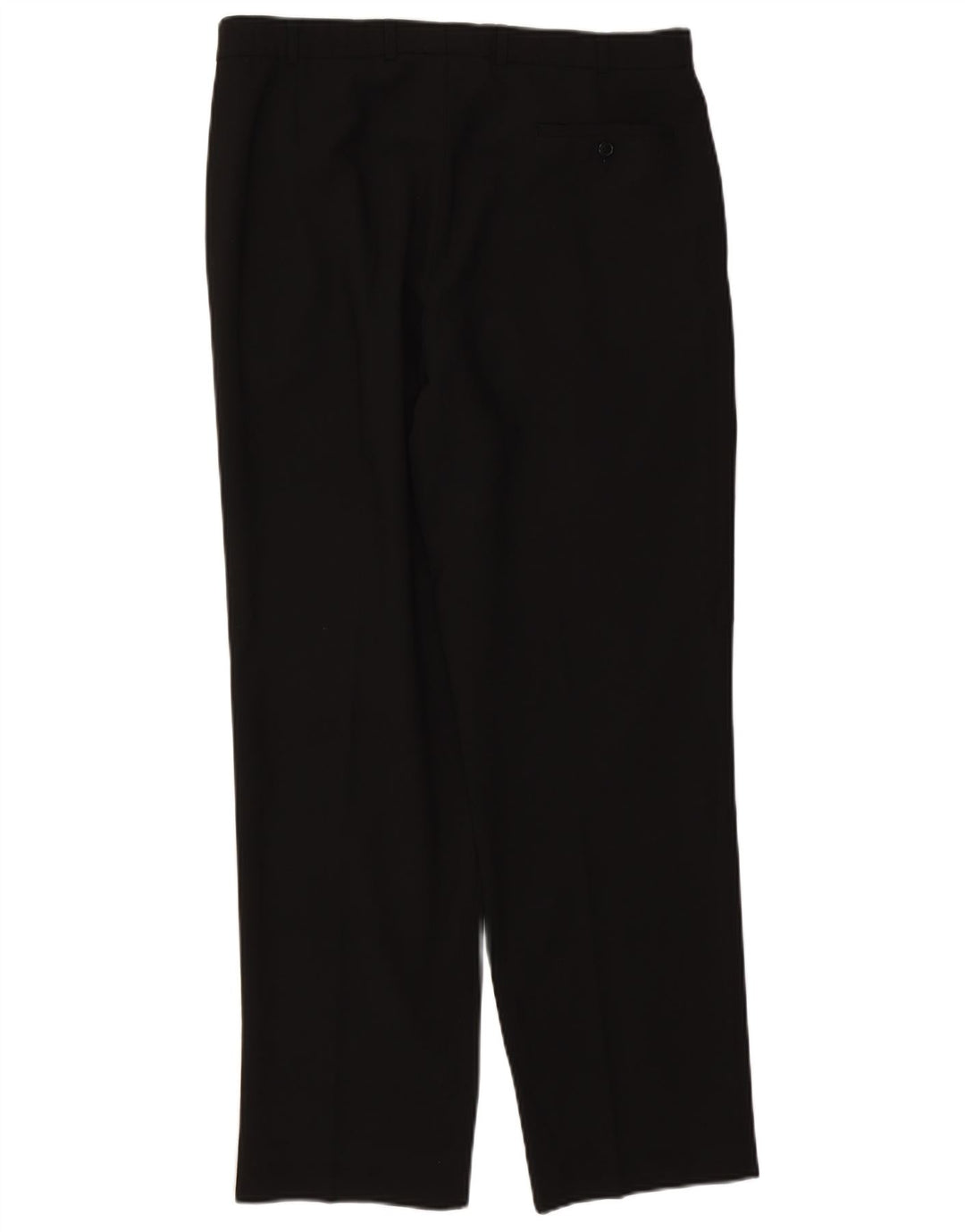 Marks & Spencer Mens Pegged Suit Trousers W36 L31 Black Polyester