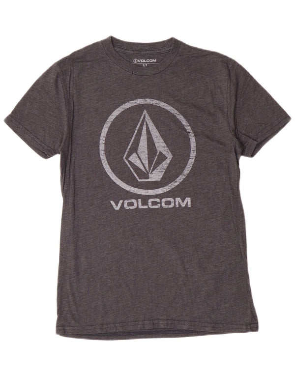 Volcom Mens Graphic T-Shirt Top Small Grey Cotton
