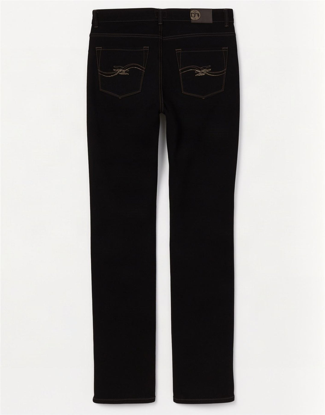 Trussardi Womens Straight Jeans W32 L33 Black Cotton