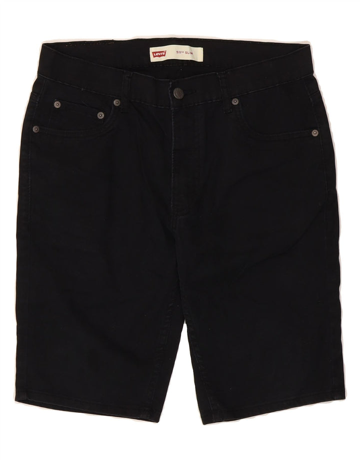 LEVI'S Mens 511 Denim Shorts W30 Medium Black Cotton Vintage Levi's and Second-Hand Levi's from Messina Hembry 