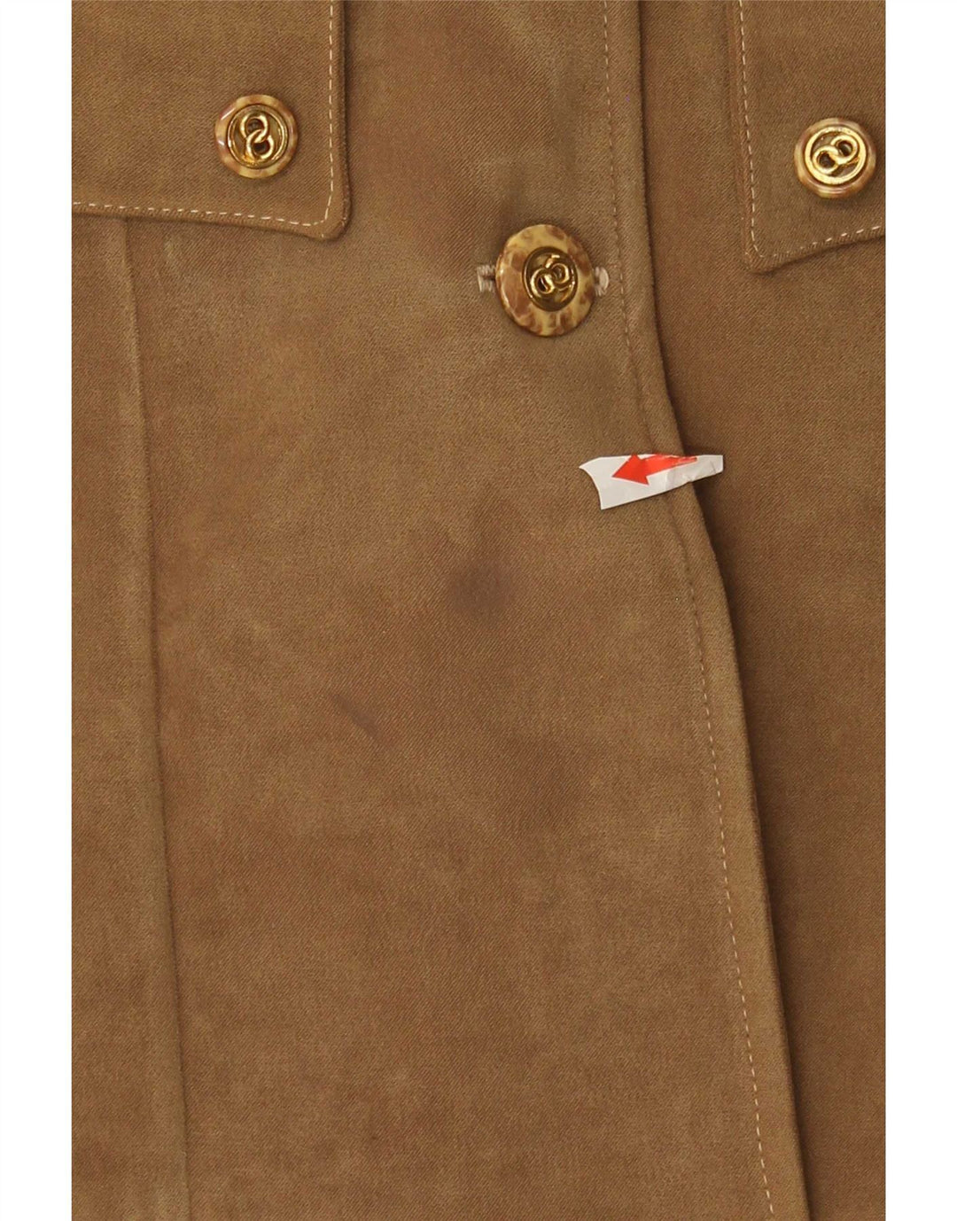 Vintage Womens 4 Button Blazer Jacket UK 10 Small Khaki