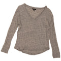 Massimo Dutti Womens Top Long Sleeve UK 12 Medium Grey Flecked