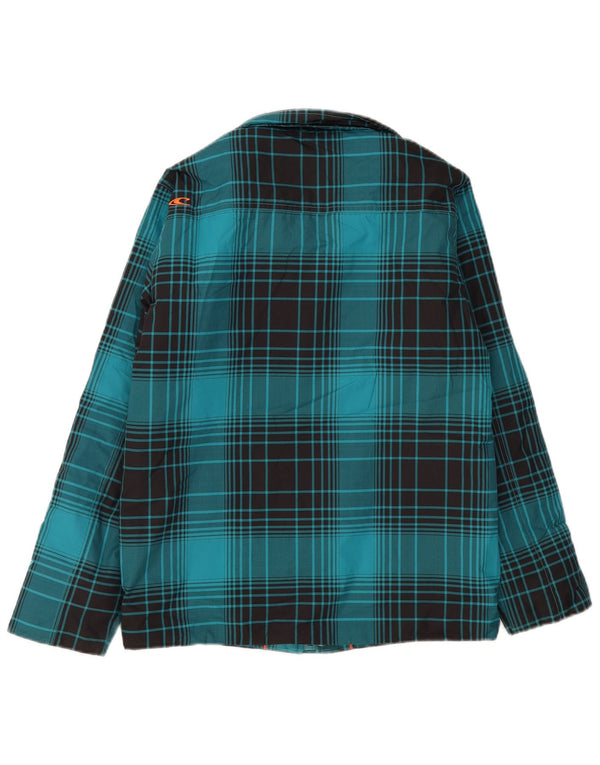 O'Neill Boys Utility Jacket 13-14 Years Blue Plaid Polyester