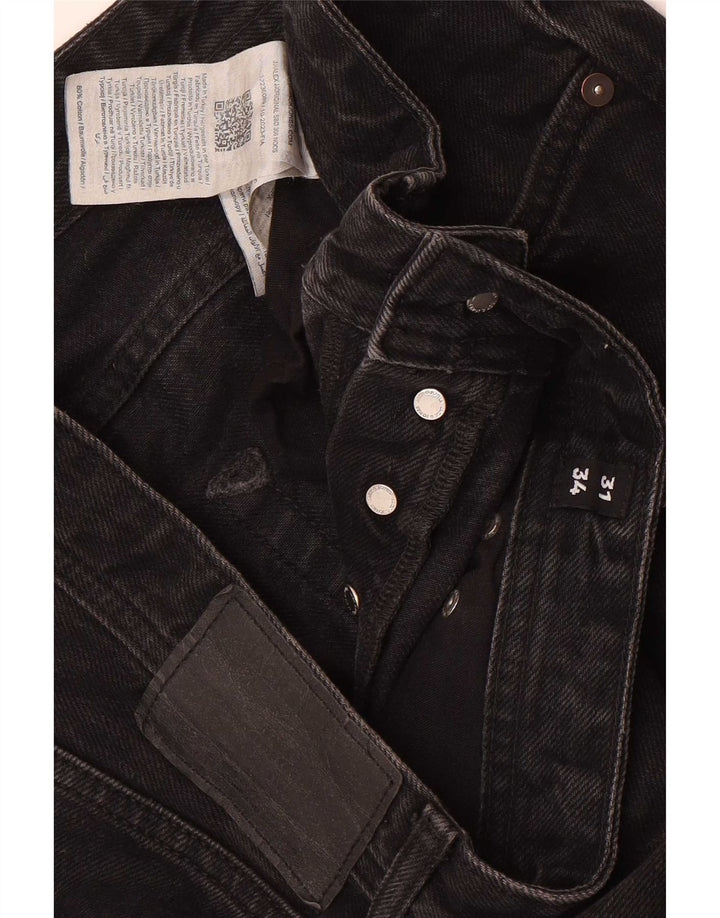 Jack & Jones Mens Loose Jeans W31 L34 Black Cotton