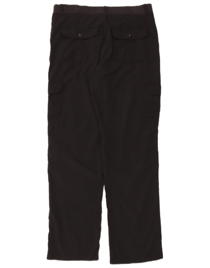 Lee Womens Relaxed Fit Cargo Trousers US 8 Medium W32 L32 Black Polyester
