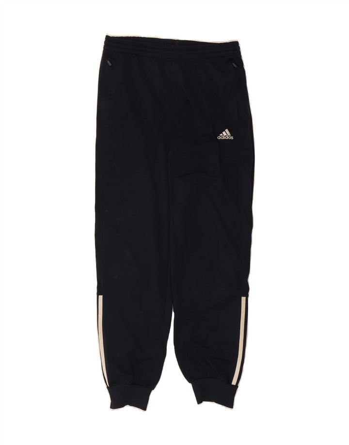 ADIDAS Boys Tracksuit Trousers Joggers 13-14 Years  Navy Blue Polyester Vintage Adidas and Second-Hand Adidas from Messina Hembry 