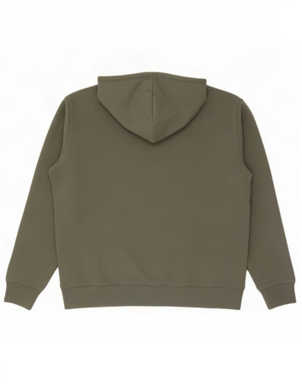 Marks & Spencer Mens Zip Hoodie Sweater XL Green Cotton