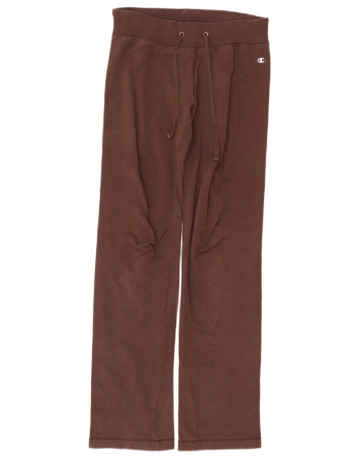 Champion Womens Tracksuit Trousers UK 10 Small Brown Cotton