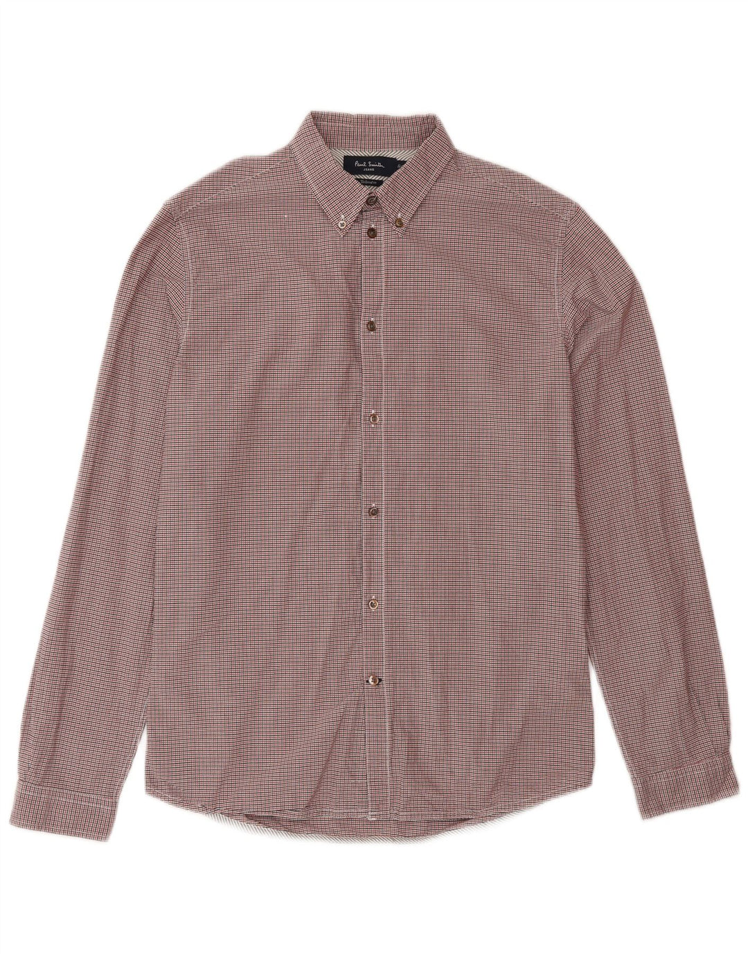 Paul Smith Mens Tailored Fit Shirt Small Red Check Cotton