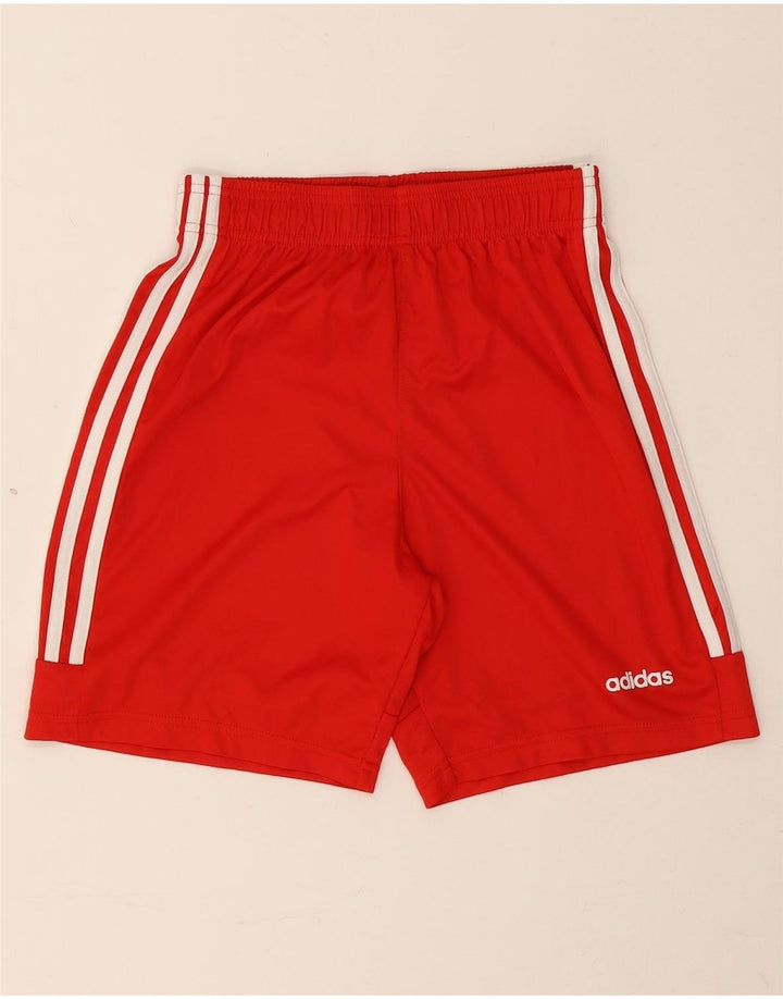 Adidas Boys Sport Shorts 13-14 Years Red Polyester