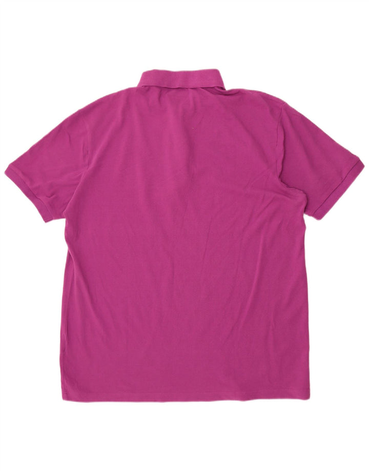 Kappa Mens Polo Shirt 3XL Purple Cotton