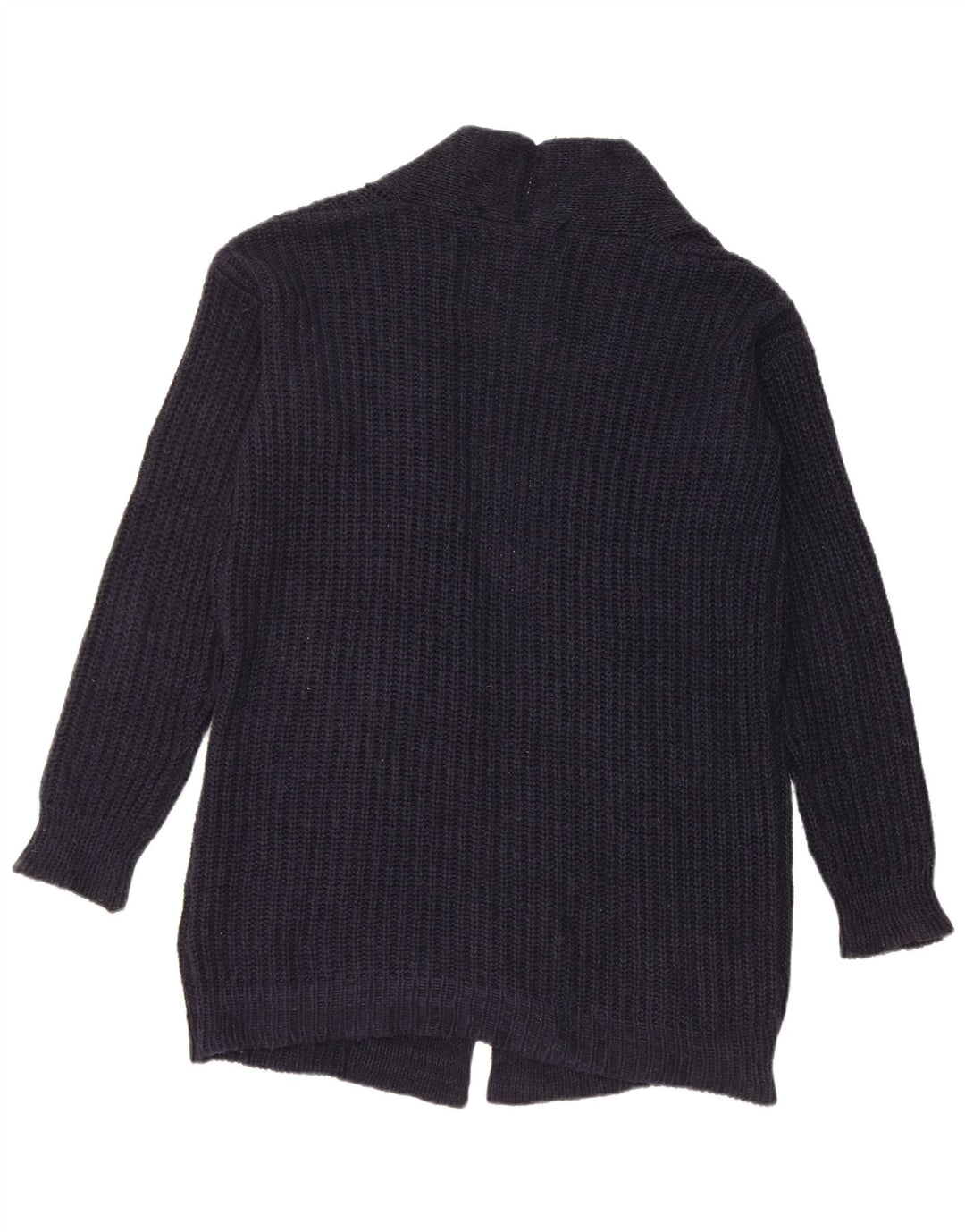 Superdry Womens Oversized Longline Cardigan Sweater UK 10 Small Navy Blue