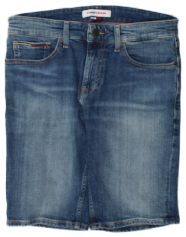 Tommy Hilfiger Mens Denim Shorts W29 Small Blue Cotton
