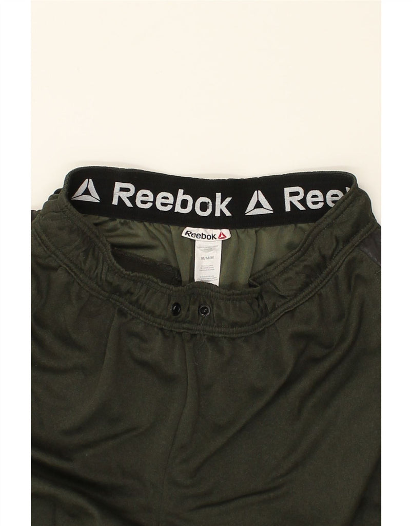 REEBOK Mens Tracksuit Trousers Medium Khaki | Vintage Reebok | Thrift | Second-Hand Reebok | Used Clothing | Messina Hembry 