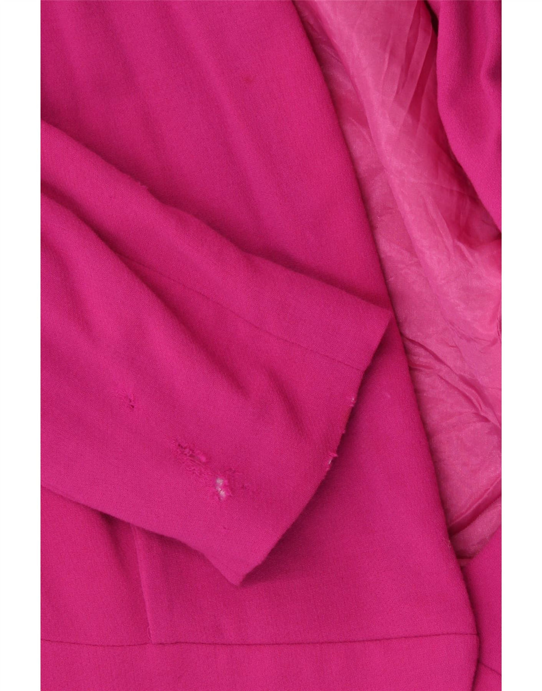 Elegance Womens Blazer Jacket UK 14 Medium Pink Wool