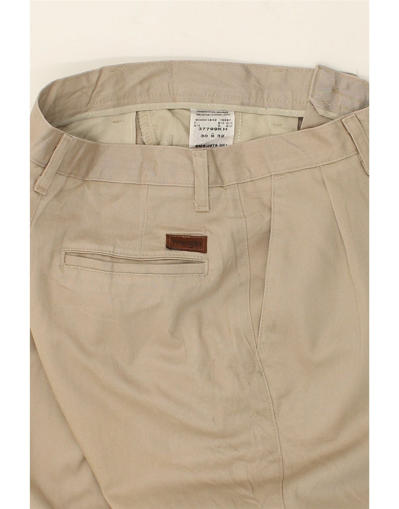 WRANGLER Mens Pegged Casual Trousers W30 L32  Brown Cotton | Vintage Wrangler | Thrift | Second-Hand Wrangler | Used Clothing | Messina Hembry 