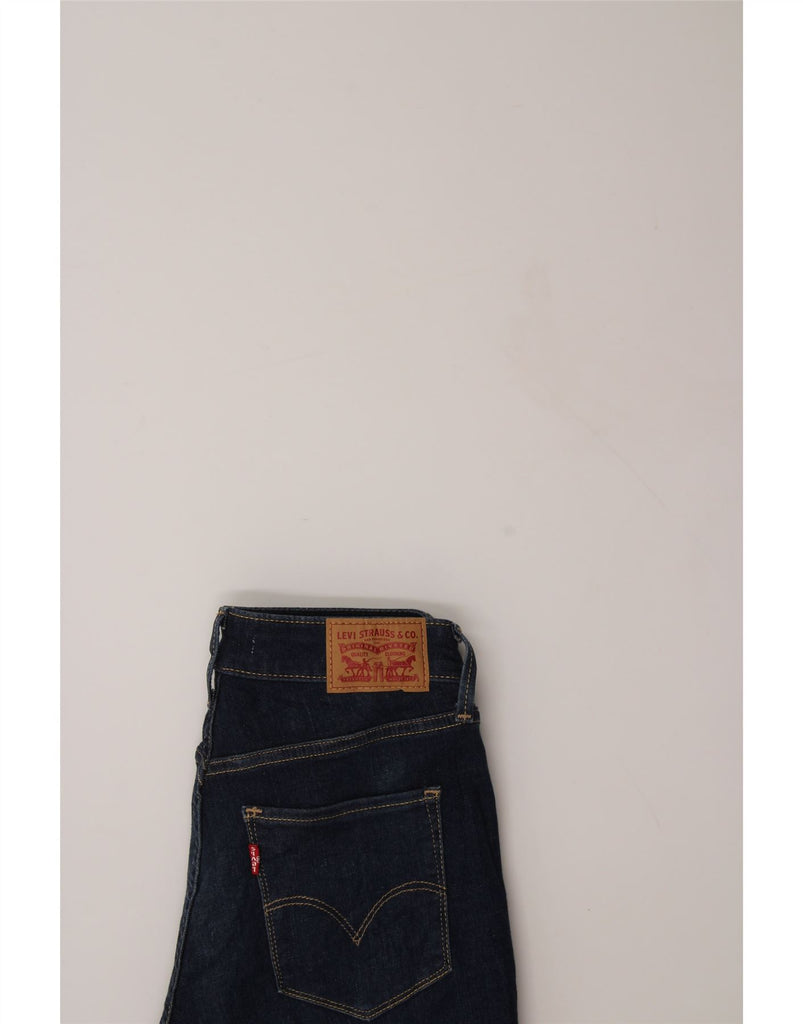 LEVI'S Womens Mid Rise Skinny Jeans US 4 Small W26 L27 Navy Blue Cotton Vintage Levi's and Second-Hand Levi's from Messina Hembry 