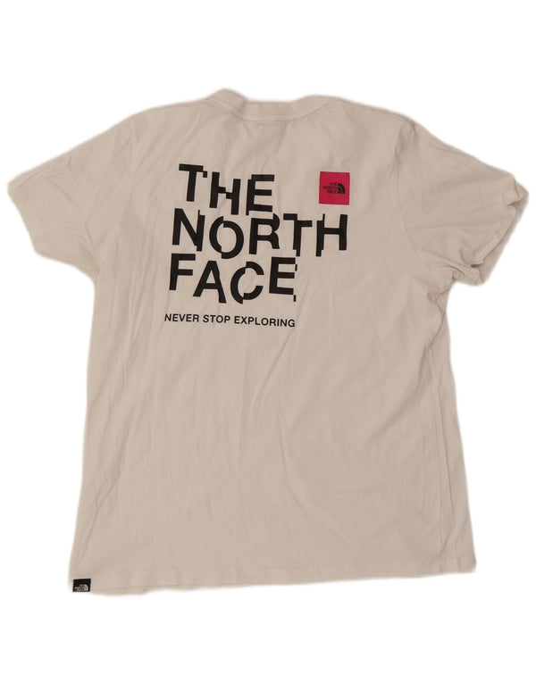 The North Face Womens Graphic T-Shirt Top UK 16 Large White