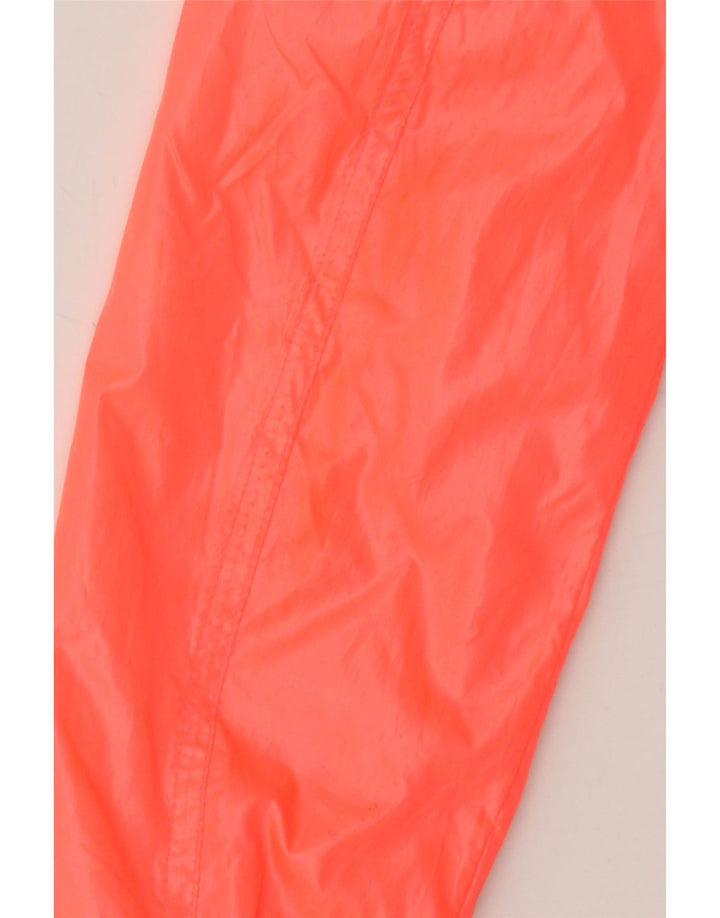 BENETTON Girls Hooded Rain Jacket 10-11 Years XL Orange Polyester Vintage Benetton and Second-Hand Benetton from Messina Hembry 