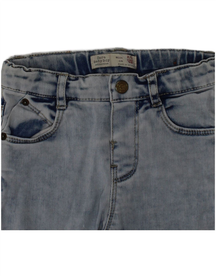 Zara Boys Slim Jeans 2-3 Years W20 L13 Blue Cotton