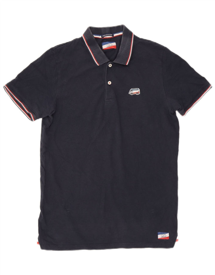 Jack & Jones Mens Polo Shirt Large Navy Blue