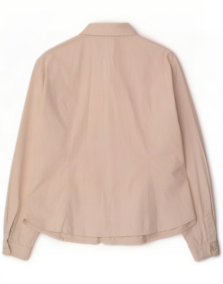 Max Mara Womens Shirt Blouse UK 16 Large White
