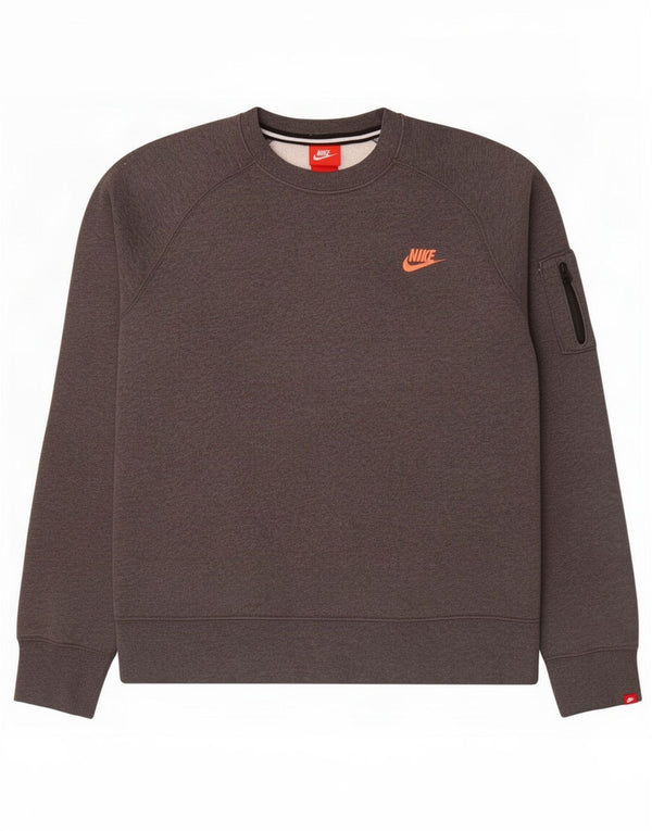 Nike Mens Sweatshirt Jumper Medium Grey Cotton